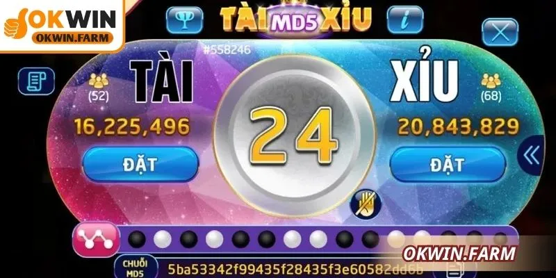 Tài xỉu MD5 dựa trên may rủi và khả năng phân tích khéo léo